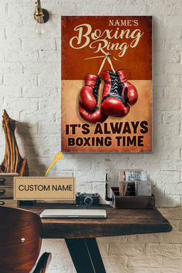 Boxing Ring Personalized Canvas Decor Gift For Gymer Weightlifter Boxer Canvas Gallery Painting Wrapped Canvas Framed Prints, Canvas Paintings Wrapped Canvas 8x10