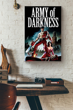 Army of Darkness Canvas Canvas Gallery Painting Wrapped Canvas Framed Gift Idea Wrapped Canvas 20x30
