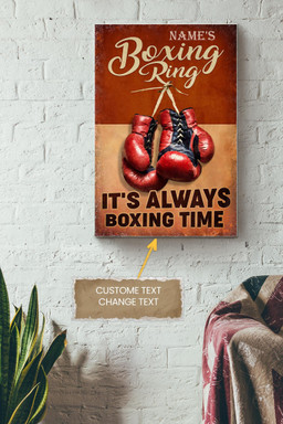 Boxing Ring Personalized Canvas Decor Gift For Gymer Weightlifter Boxer Canvas Gallery Painting Wrapped Canvas Framed Prints, Canvas Paintings Wrapped Canvas 20x30