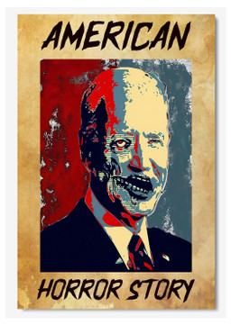 America Horror Story Scary Halloween Canvas Gift For Halloween American, Joe Biden Canvas Wrapped Canvas 8x10
