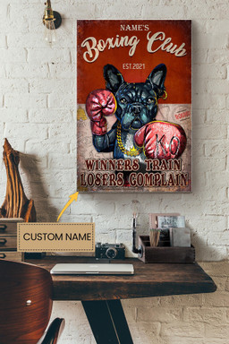 Boxing Ring Personalized Canvas Decor Gift For Gymer Weightlifter Boxer Dog Lover Canvas Gallery Painting Wrapped Canvas Framed Prints, Canvas Paintings Wrapped Canvas 12x16