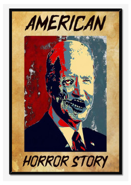 America Horror Story Scary Halloween Canvas Gift For Halloween American, Joe Biden Canvas Wrapped Canvas 20x30