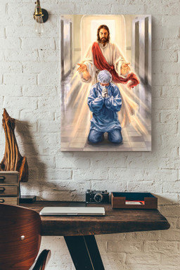 Anesthesiologist Christian Gift For Christmas Decor Son Of God Canvas Framed Prints, Canvas Paintings Framed Matte Canvas 12x16