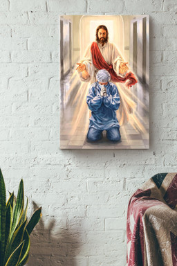 Anesthesiologist Christian Gift For Christmas Decor Son Of God Canvas Framed Prints, Canvas Paintings Wrapped Canvas 16x24