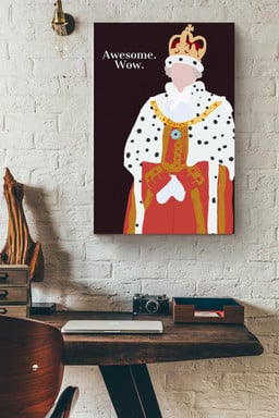 Alexander Hamilton King George 3rd Awesome Wow Funny For Canvas Framed Prints, Canvas Paintings Framed Matte Canvas 12x16