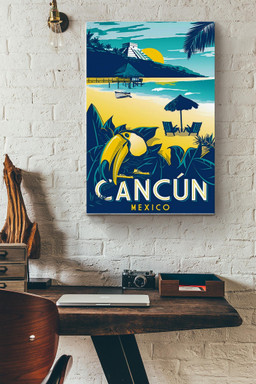 Cancun Mexico Traveling Gift For Tourist Souvenir Traveling Lover Surfing Lover Beach Lover Canvas Gallery Painting Wrapped Canvas Framed Prints, Canvas Paintings Wrapped Canvas 20x30