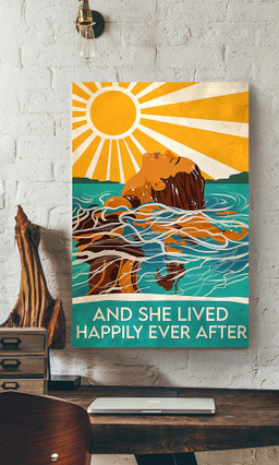 And She Lived Happily Ever After For Swimmer Swimming Pool Decor Canvas Gallery Painting Wrapped Canvas Framed Prints, Canvas Paintings Wrapped Canvas 20x30