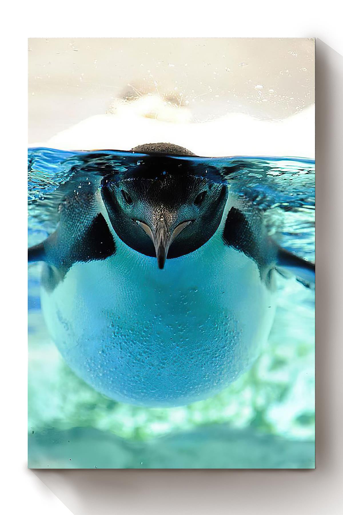 Cute Gentoo Penguin Under Water Cool Gift For Housewarming Canvas Framed Prints, Canvas Paintings Wrapped Canvas 8x10