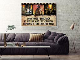 Firefighter I'm Still Alive Motivation Quote Vintage Gift For Fireman Framed Prints, Canvas Paintings Wrapped Canvas 16x24