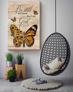 Be Still And Know That I'm God Jesus On The Cross Gift For Christant Memorial Day Canvas Wrapped Canvas 24x36