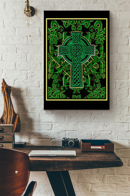 Celtic Cross Patch Iron On Embroidered Pattern Gift For Furniture Decor Canvas Framed Prints, Canvas Paintings Wrapped Canvas 20x30