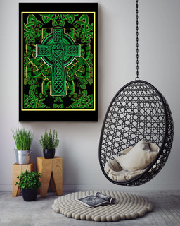 Celtic Cross Patch Iron On Embroidered Pattern Gift For Furniture Decor Canvas Framed Prints, Canvas Paintings Wrapped Canvas 16x24