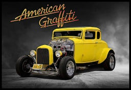 American Graffiti Car Canvas Wrapped Canvas 8x10