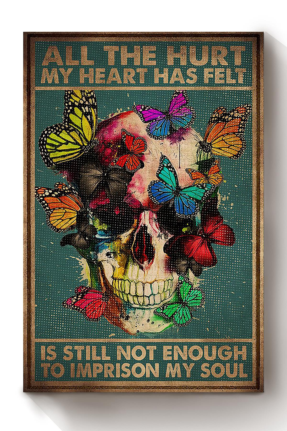 All The Hurt My Heart Has Felt Halloween Wall Decor Gift For Pumpkin Carving Ideas Halloween Decorations Haunted Houses Canvas Wrapped Canvas 8x10