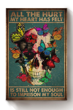 All The Hurt My Heart Has Felt Halloween Wall Decor Gift For Pumpkin Carving Ideas Halloween Decorations Haunted Houses Canvas Wrapped Canvas 12x16