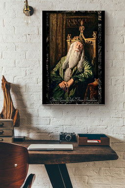 Albus Percival Wulfric Brian Dumbledore Sleeping Canvas Gift For Potter Fan, Dumbledore Fan, Novel Lover Canvas Gallery Painting Wrapped Canvas Framed Gift Idea Wrapped Canvas 16x24