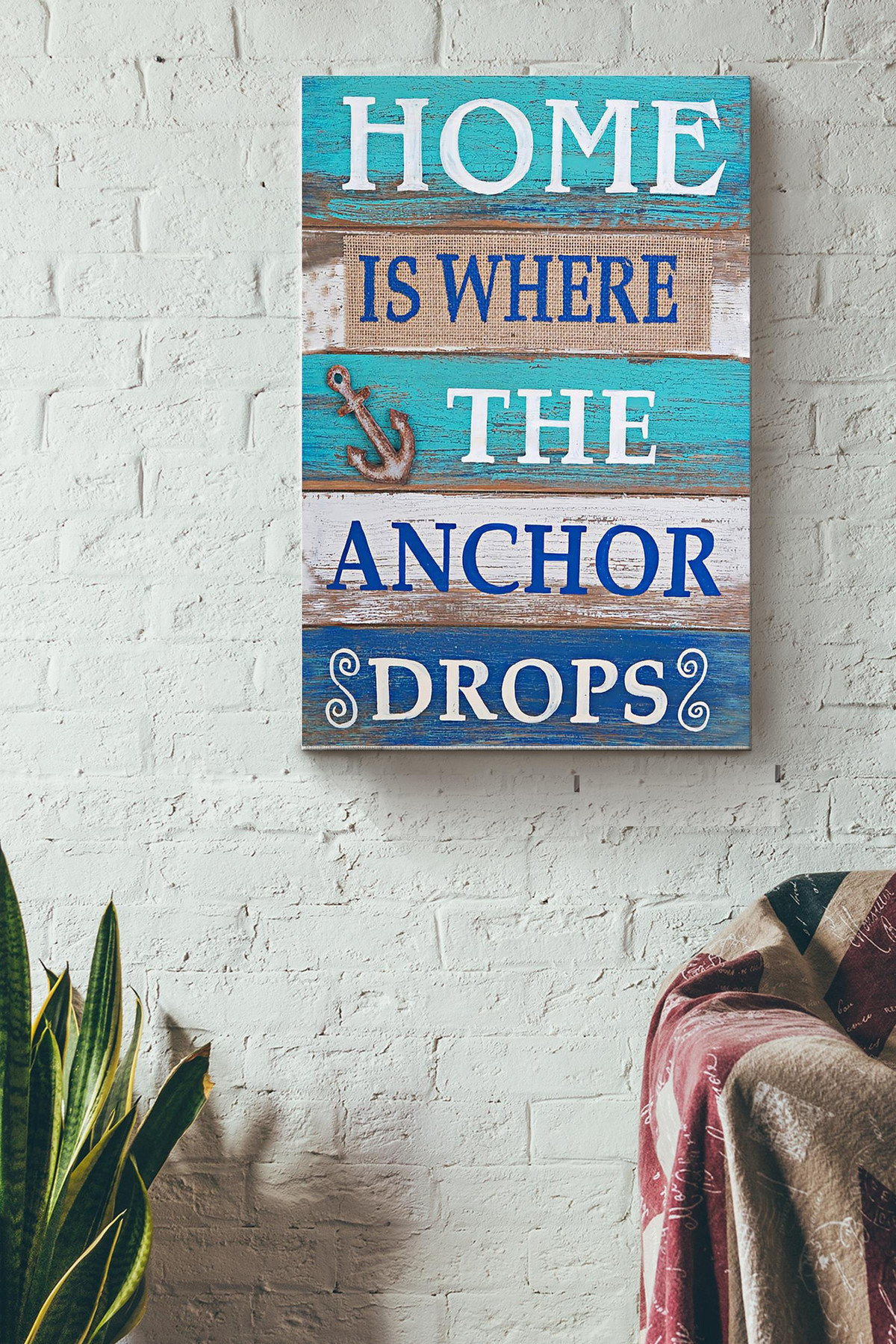 Home Where Anchor Drops Sailor Canvas Gallery Painting Wrapped Canvas  Wrapped Canvas 8x10