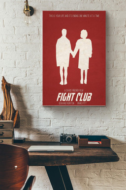 Fight Club Minimalist Canvas Movie Canvas Gallery Painting Wrapped Canvas Framed Prints, Canvas Paintings Wrapped Canvas 12x16