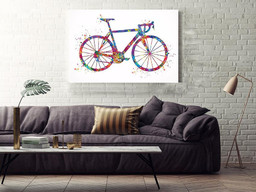 Bicycle Watercolor For Housewarming Bedroom Decor Framed Prints, Canvas Paintings Wrapped Canvas 32x48