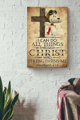 Christ Strengthens Me Prayer Healing Christian Gift For Christmas Decor Son Of God Canvas Framed Prints, Canvas Paintings Wrapped Canvas 12x16