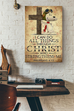 Christ Strengthens Me Prayer Healing Christian Gift For Christmas Decor Son Of God Canvas Framed Prints, Canvas Paintings Wrapped Canvas 20x30