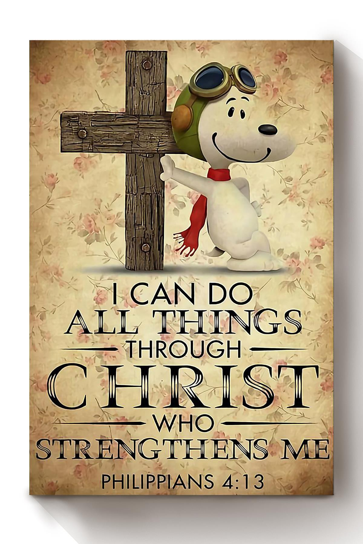 Christ Strengthens Me Prayer Healing Christian Gift For Christmas Decor Son Of God Canvas Framed Prints, Canvas Paintings Wrapped Canvas 8x10