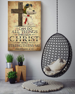 Christ Strengthens Me Prayer Healing Christian Gift For Christmas Decor Son Of God Canvas Framed Prints, Canvas Paintings Wrapped Canvas 16x24