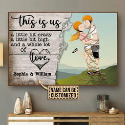 Aeticon Gifts Personalized Rock Climbing This Is Us Canvas Home Decor Wrapped Canvas 12x16