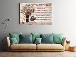 Firefighter's Prayer Motivation Quote Gift For Fireman Fire Dept Decor Framed Prints, Canvas Paintings Wrapped Canvas 20x30