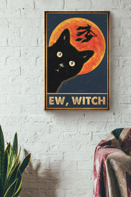 Ew Witch Halloween Wall Decor Gift For Pumpkin Carving Ideas Halloween Decorations Haunted Houses Canvas Wrapped Canvas 12x16