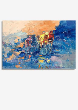 Cycling Bicycle Watercolor For Housewarming Athletes Framed Prints, Canvas Paintings Wrapped Canvas 8x10