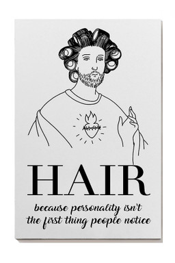 Hair Because Personality Isnt The First Thing People Notice For Hairdresser Hair Salon Decor Canvas Gallery Painting Wrapped Canvas Framed Prints, Canvas Paintings Wrapped Canvas 8x10