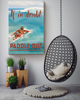 If In Doubt Paddle Out For Swimmer Swimming Pool Decor Canvas Gallery Painting Wrapped Canvas Framed Prints, Canvas Paintings Wrapped Canvas 16x24