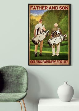 Father And Son Golfing Partners For Life For Canvas Gallery Painting Wrapped Canvas Framed Prints, Canvas Paintings Wrapped Canvas 20x30