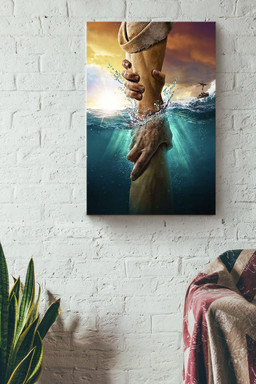 God Gives Hand Christs Christians Hand Of Jesus Christ Religious Canvas Wrapped Canvas 12x16