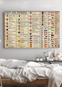 Flags And Pennants Meanings World Country Flags Knowledge For Geography Wrapped Canvas 12x16