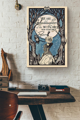 Cowgirl Are The Granddaughter Of Witch Halloween Wall Decor Gift For Pumpkin Carving Ideas Halloween Decorations Haunted Houses Canvas Wrapped Canvas 20x30