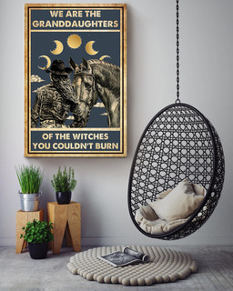 Granddaughter Of Witches Cowgirl Halloween Wall Decor Gift For Pumpkin Carving Ideas Halloween Decorations Haunted Houses Canvas Wrapped Canvas 16x24