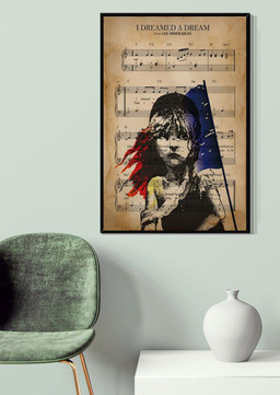 I Dreamed A Dream Lyrics Music Gift For Les Miserables Fan Pop Fan Canvas Framed Prints, Canvas Paintings Wrapped Canvas 20x30