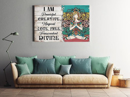 I Am Motivation Quote For Meditation Lover Housewarming Yoga Lover Wrapped Canvas 20x30