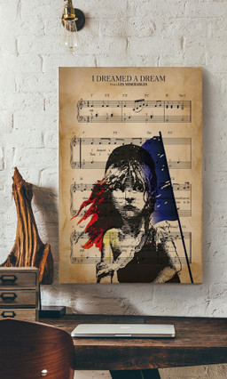 I Dreamed A Dream Lyrics Music Gift For Les Miserables Fan Pop Fan Canvas Framed Prints, Canvas Paintings Wrapped Canvas 12x16