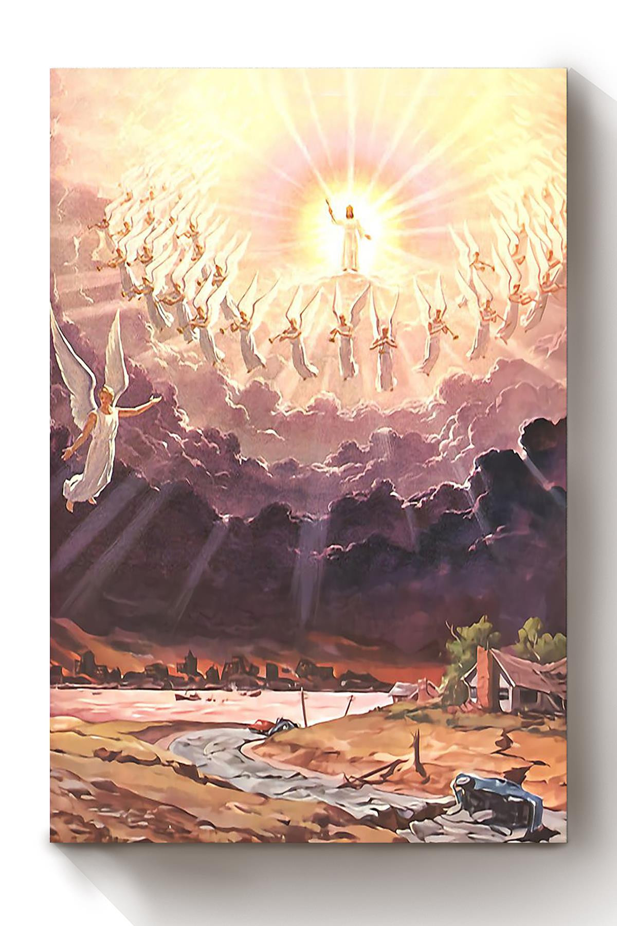 God Flying With Angels Christian Believer Catholic 02 Canvas Framed Prints, Canvas Paintings Wrapped Canvas 8x10
