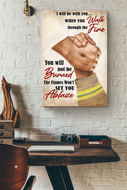 God Protect Firefighter Fireman Pray Gift For International Firefighters Day Canvas Wrapped Canvas 20x30