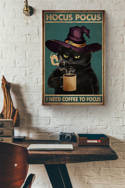 Hocus Pocus I Need Coffee To Foscus Halloween Wall Decor Gift For Pumpkin Carving Ideas Halloween Decorations Haunted Houses Canvas Wrapped Canvas 20x30