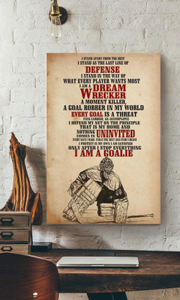 Goalie Motivation Quote Gift For Hockey Player Canvas Framed Prints, Canvas Paintings Wrapped Canvas 12x16
