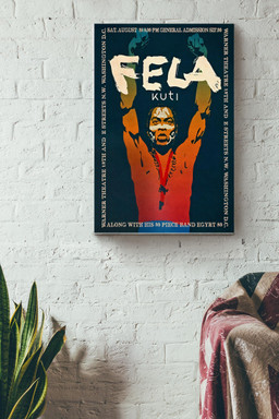 Fela Kuti Canvas Celebrity Gift For Music Lover, Funk and Jazz Fan Canvas Gallery Painting Wrapped Canvas Framed Prints, Canvas Paintings Wrapped Canvas 8x10