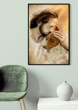 God Hold Toy Fox Terrier Dog God For Dog Lover Gift Canvas Gallery Painting Wrapped Canvas Framed Prints, Canvas Paintings Wrapped Canvas 20x30