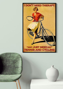 I Just Need Tennis And Cycling Cool Quotes For Girl's Bedroom Decor Canvas Gallery Painting Wrapped Canvas  Wrapped Canvas 20x30