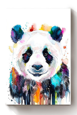 Chinese Panda Watercolor Paiting Wall Decor Gift For Housewarming Canvas Framed Prints, Canvas Paintings Wrapped Canvas 8x10