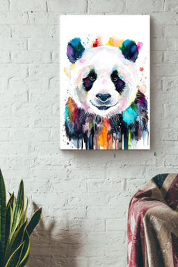 Chinese Panda Watercolor Paiting Wall Decor Gift For Housewarming Canvas Framed Prints, Canvas Paintings Wrapped Canvas 12x16